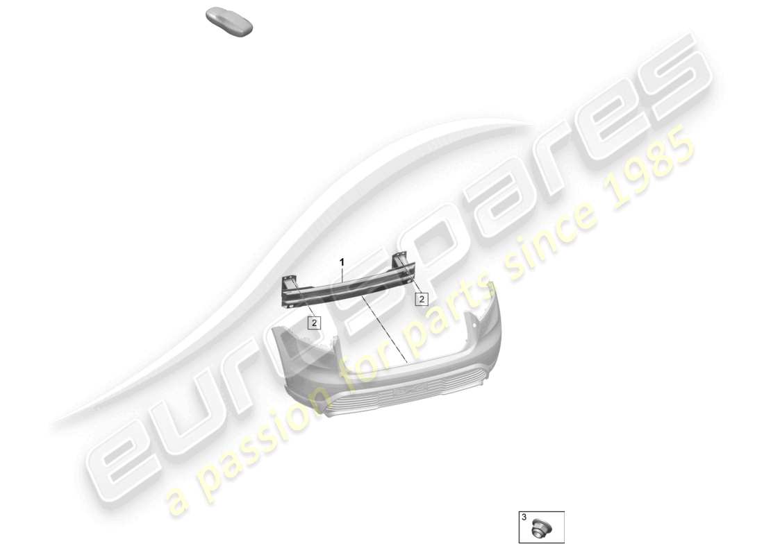 porsche 2025 (macan-e) bumper carrier rear part diagram