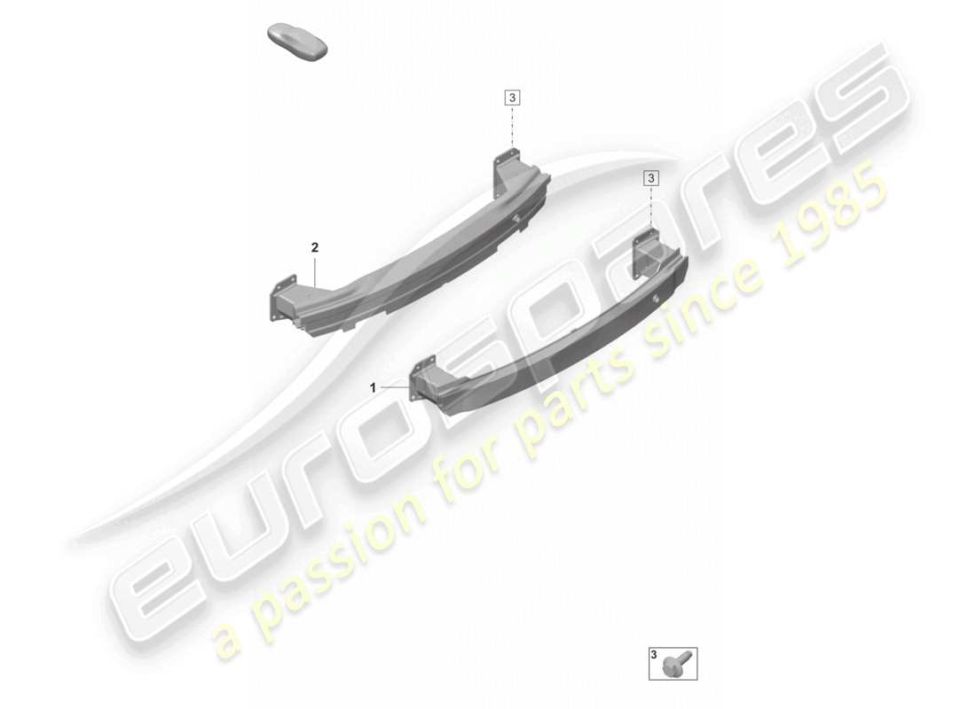 porsche 2022 (panamera 971-2) bumper carrier rear part diagram