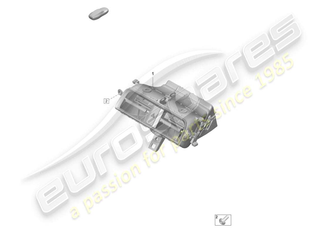 porsche 2020 (taycan 9j1-1) vent part diagram