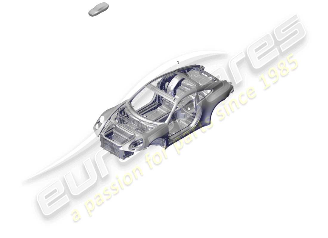 porsche 2023 (992-1 gt3/rs/st) car body part diagram