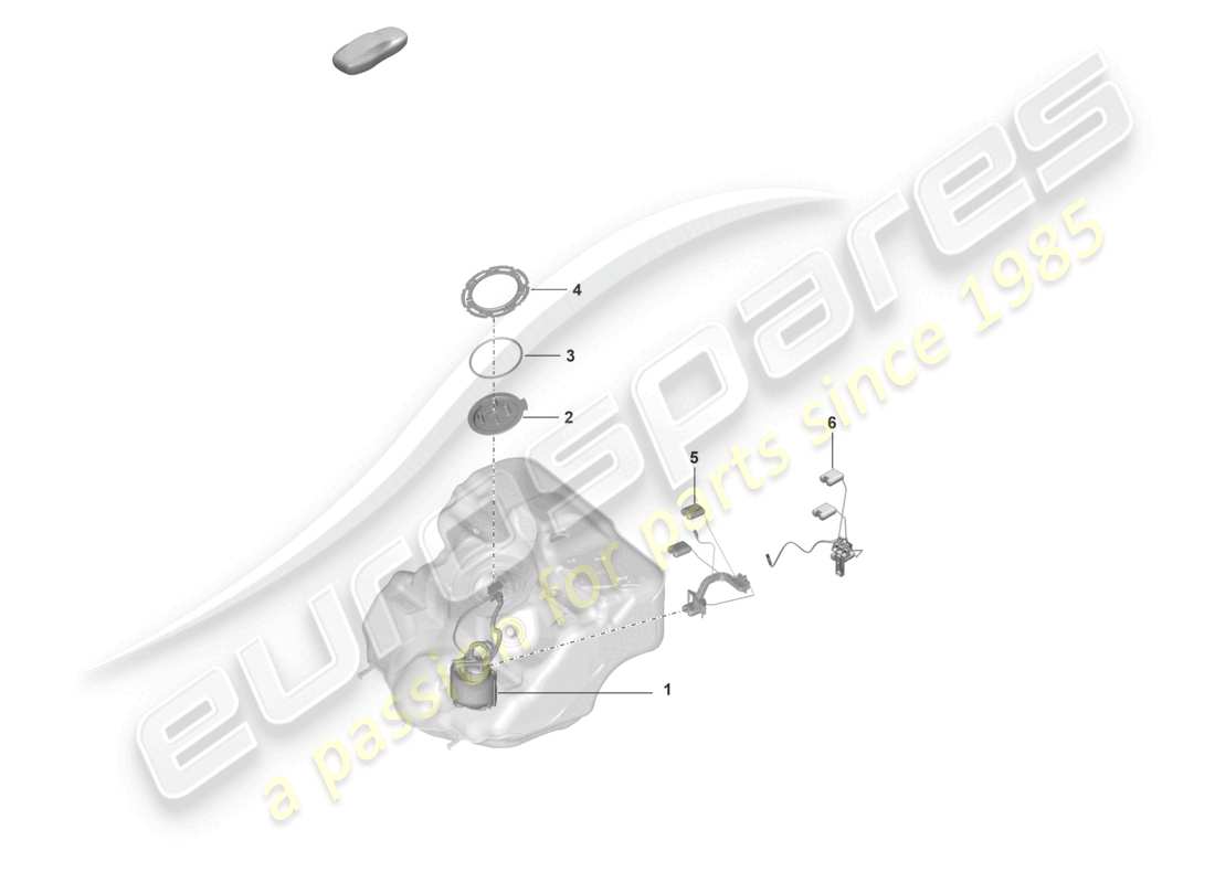 porsche 2022 (992-1 gt3/rs/st) fuel pump sender for fuel gauge part diagram