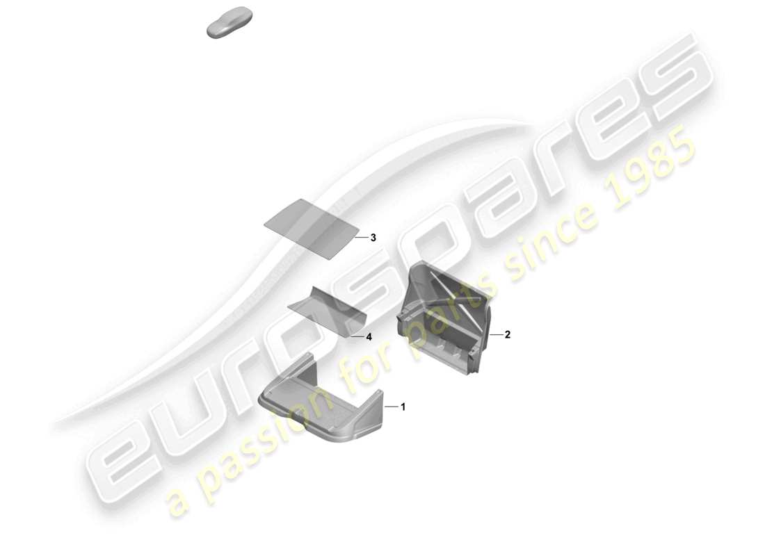 porsche 2026 (taycan 9j1-2) back seat trim - rear seat part diagram