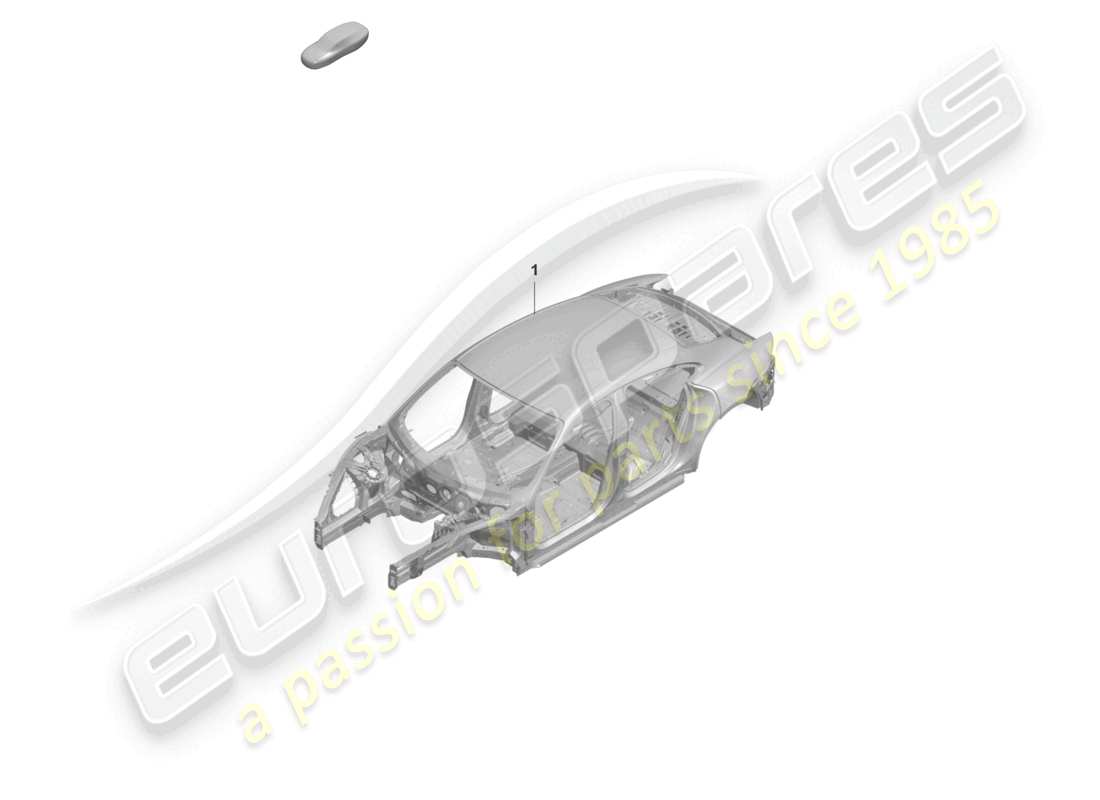 porsche 2021 (taycan 9j1-1) car body part diagram