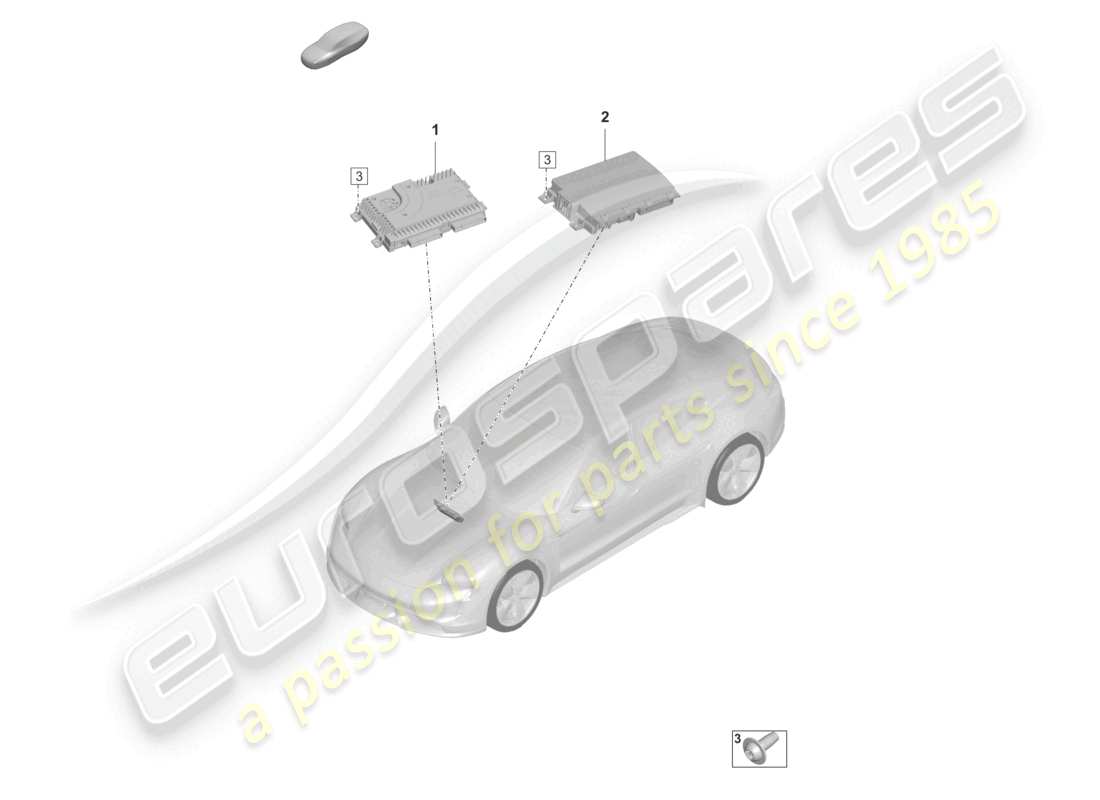 porsche 2021 (taycan 9j1-1) amplifiers part diagram