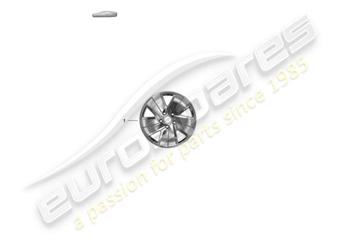 porsche 2022 (taycan 9j1-1) alloy wheel 19 part diagram