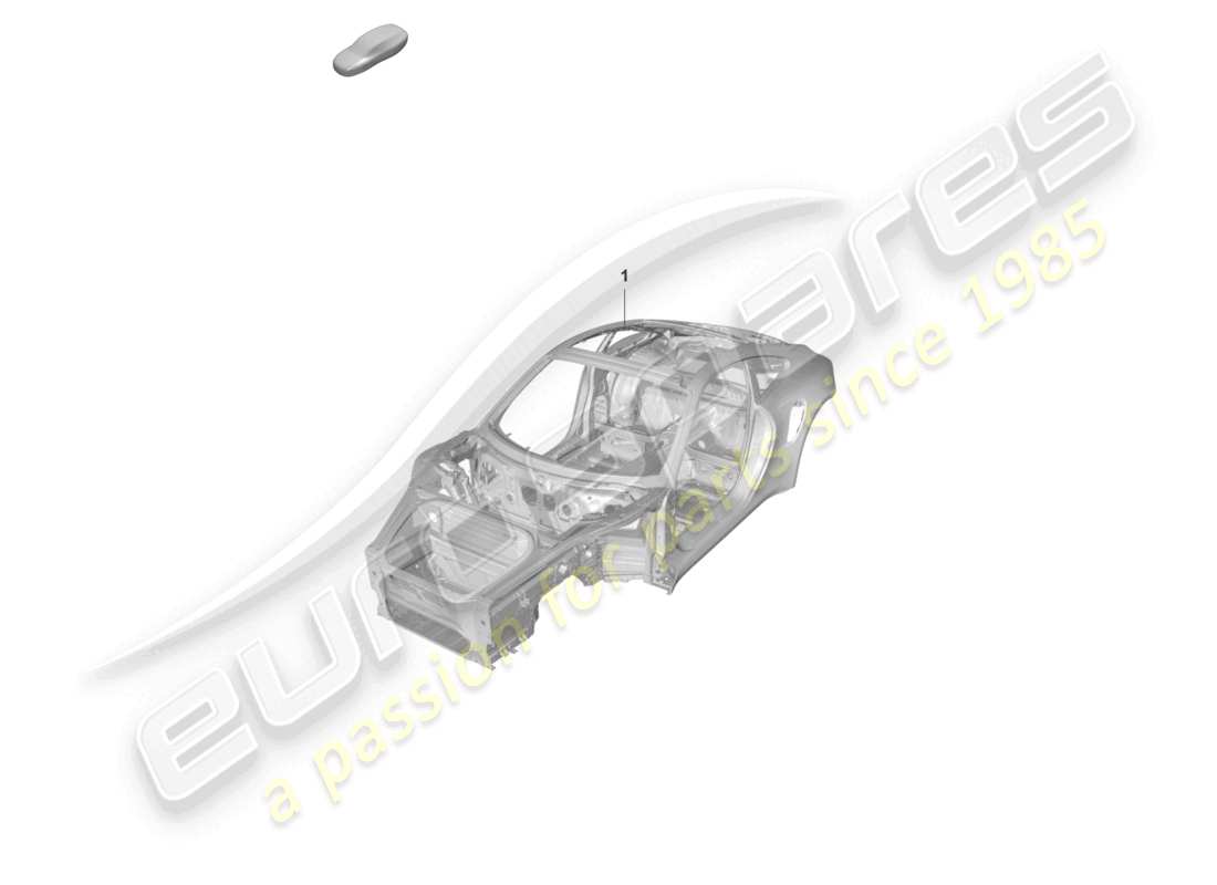 porsche 2022 (992-1 gt3/rs/st) car body gt3rs part diagram