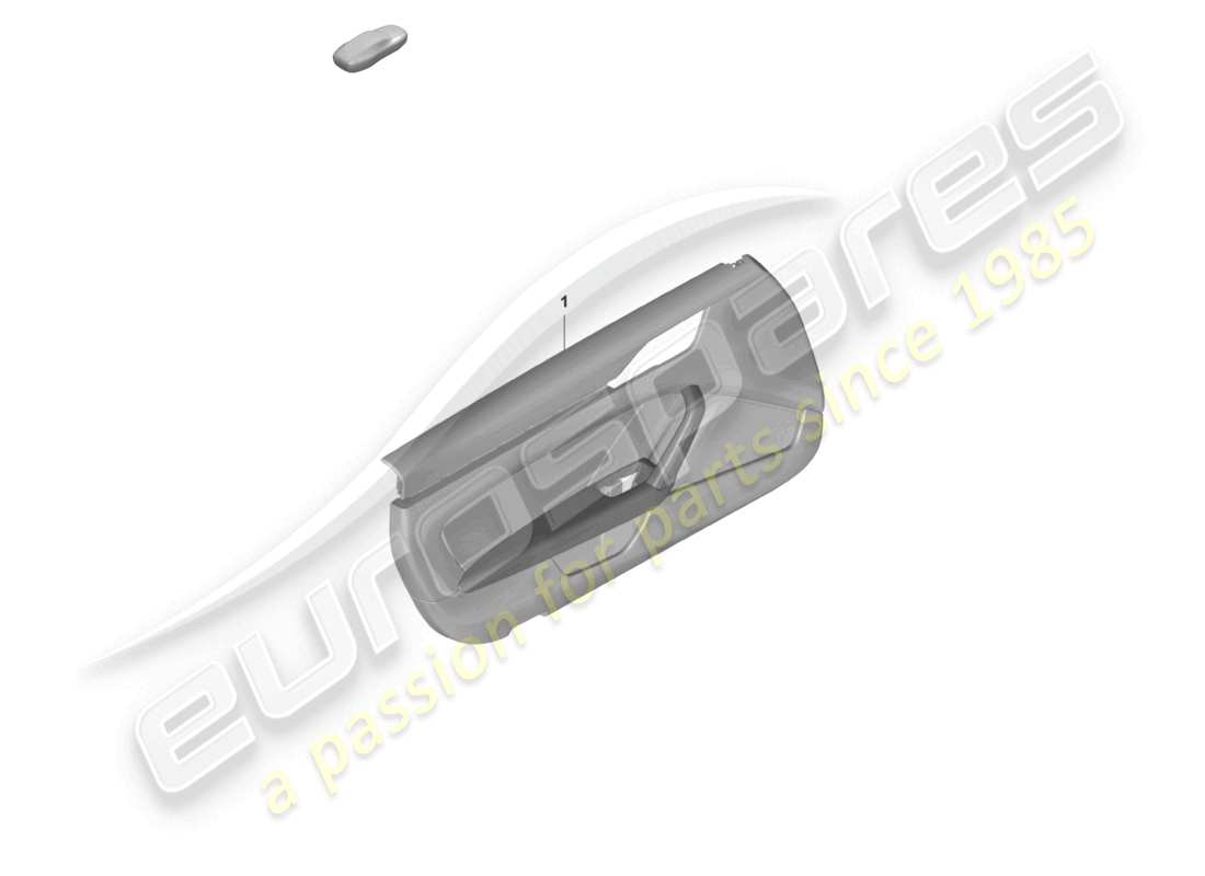 porsche 2023 (992-1 gt3/rs/st) door panel for models with leatherette trim armrest (dinamica) part diagram