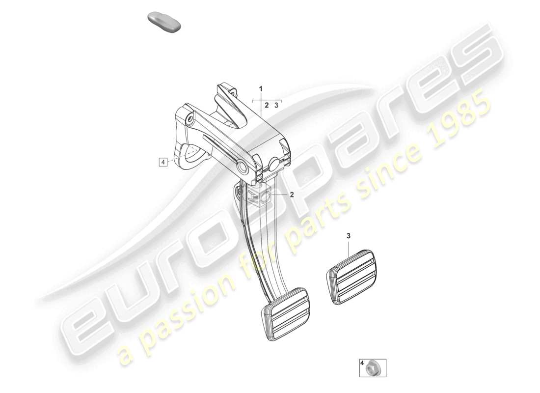 porsche 2023 (taycan 9j1-1) brake pedal part diagram