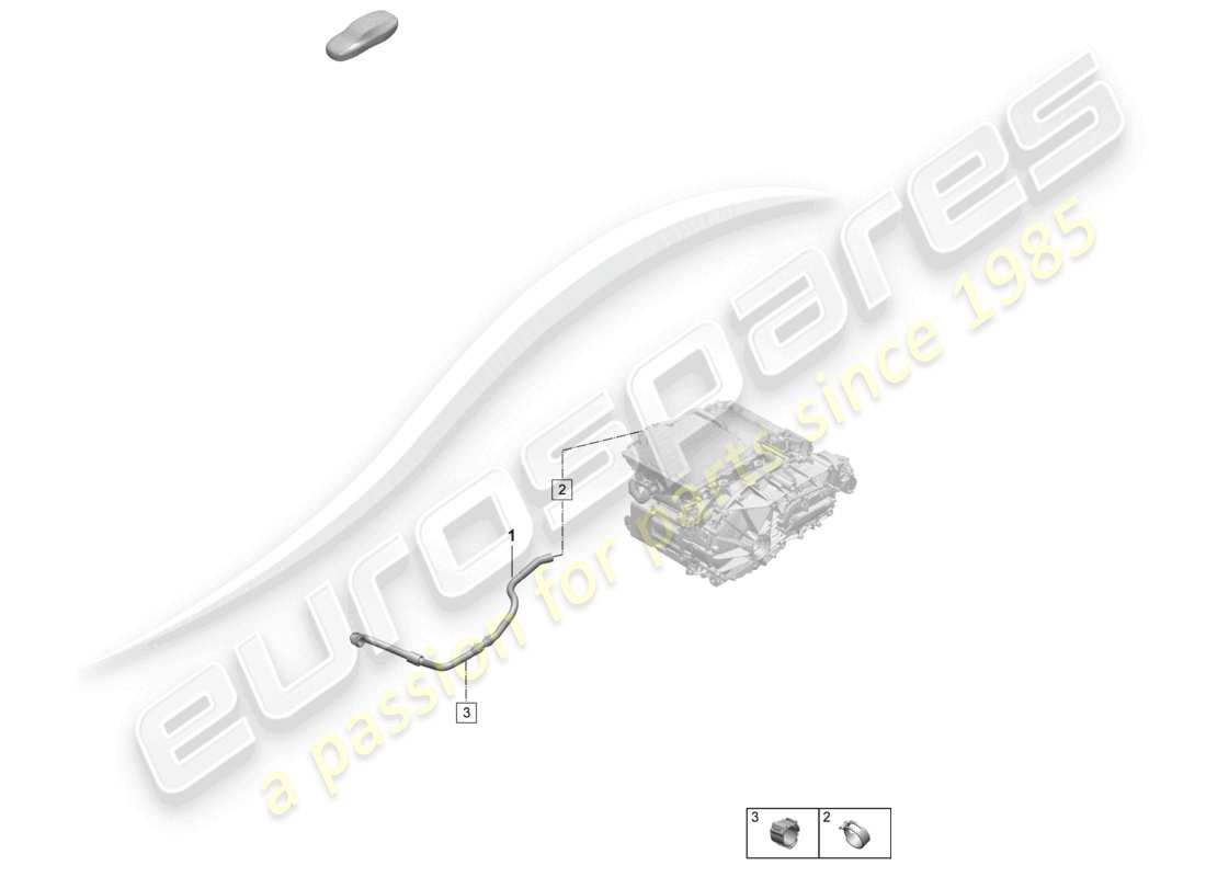 porsche 2025 (macan-e) coolant cooling system rear end parts diagram