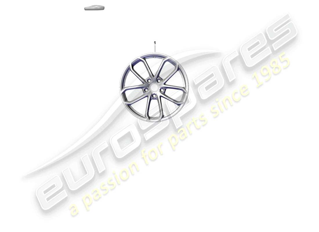 porsche 2021 (718 cayman gt4) alloy wheel parts diagram