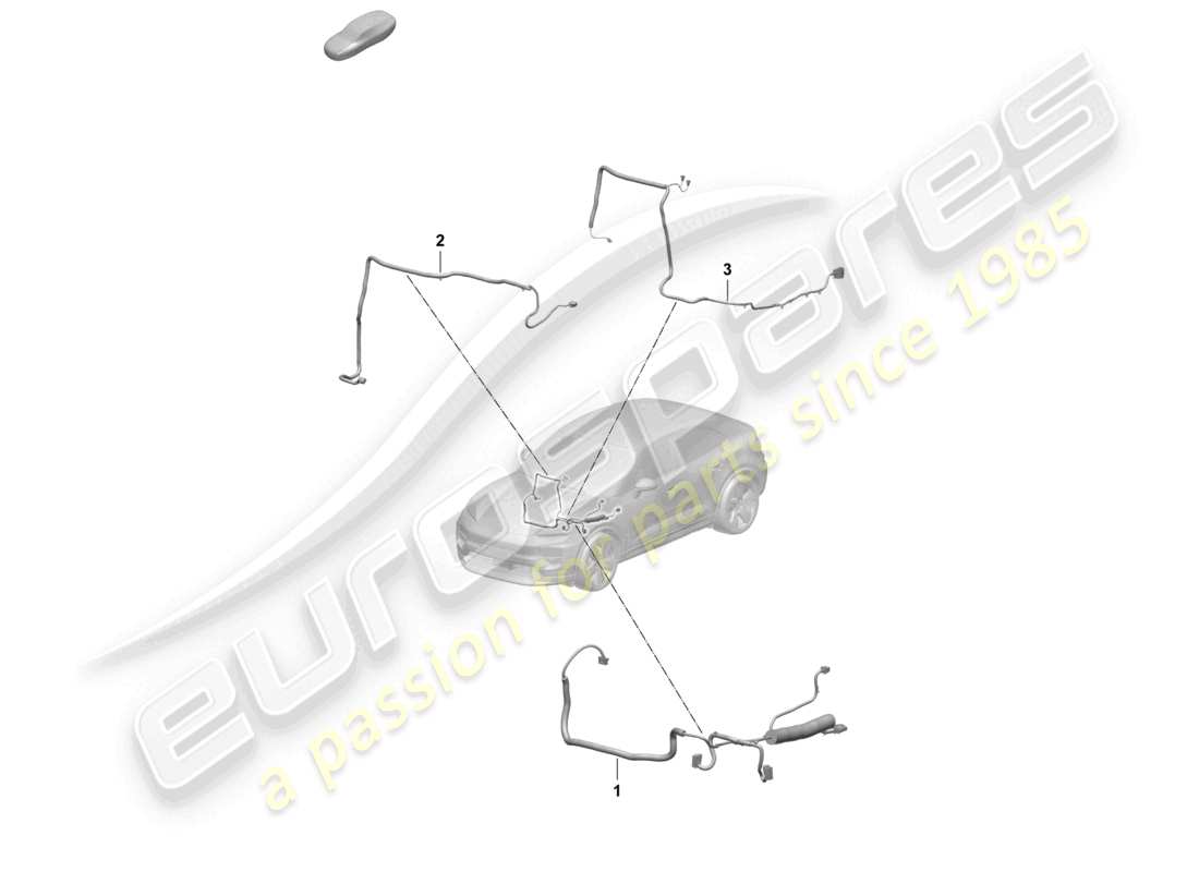 porsche 2025 (macan-e) part section wiring harness parts diagram
