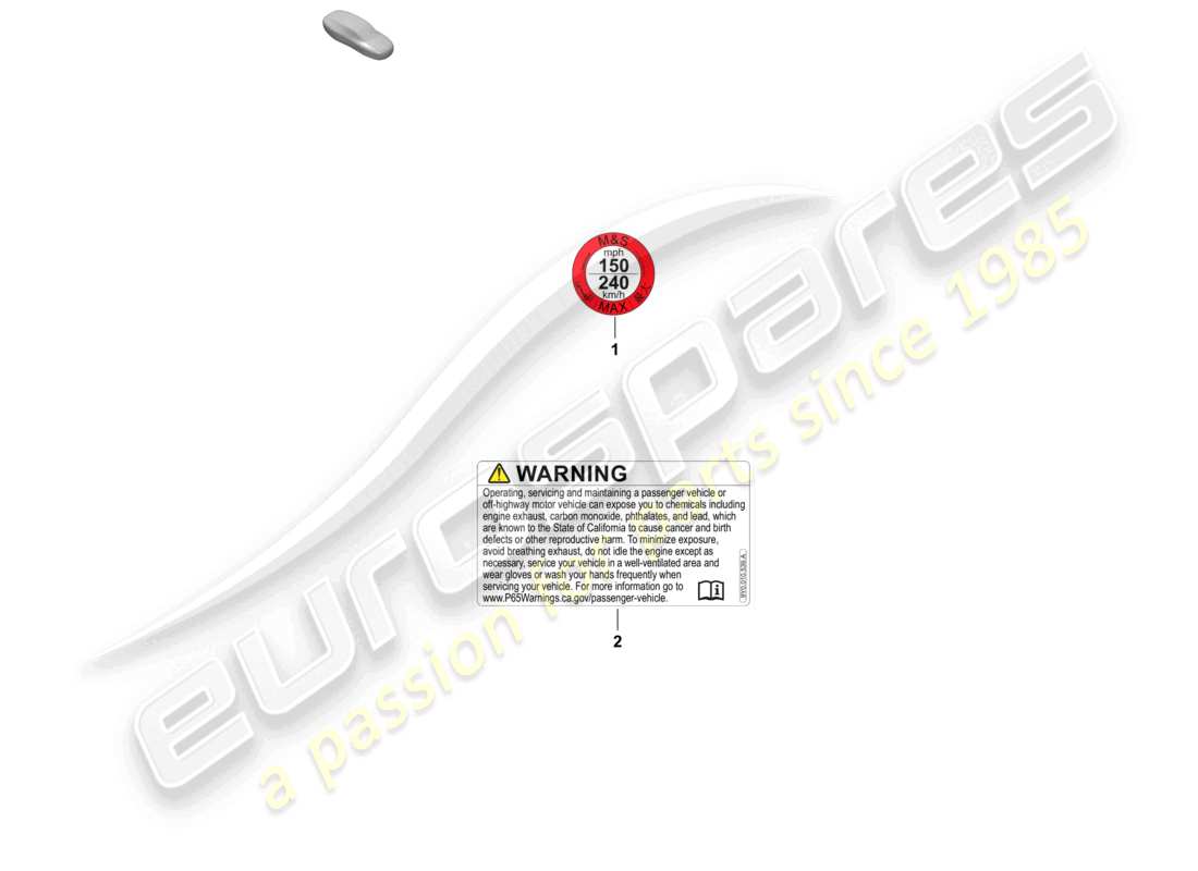 porsche 2026 (macan-e) notice for maximum speed part diagram