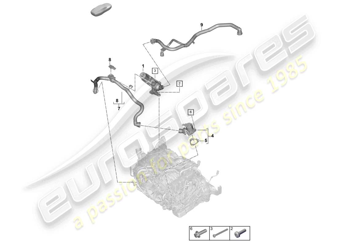 porsche 2026 (992-2) secondary air pump part diagram