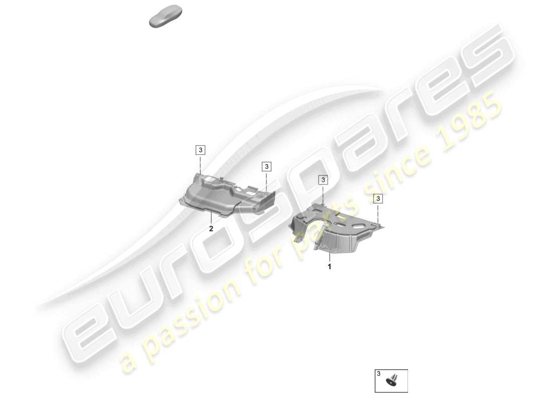 porsche 2026 (taycan 9j1-2) noise insulation plate footwell part diagram