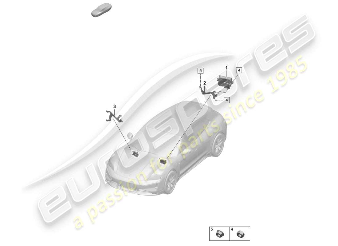 porsche 2026 (taycan 9j1-2) control unit for online services parts diagram