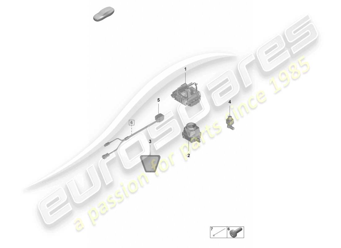 porsche 2024 (panamera 971-2) camera part diagram