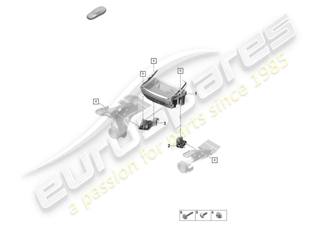 porsche 2024 (panamera 971-2) head-up display part diagram