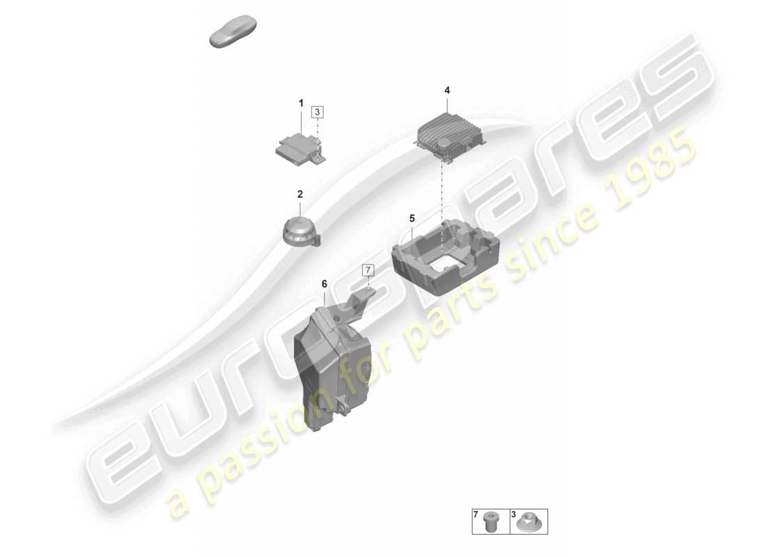porsche 2024 (panamera 971-2) control unit for engine noise production noise generator part diagram
