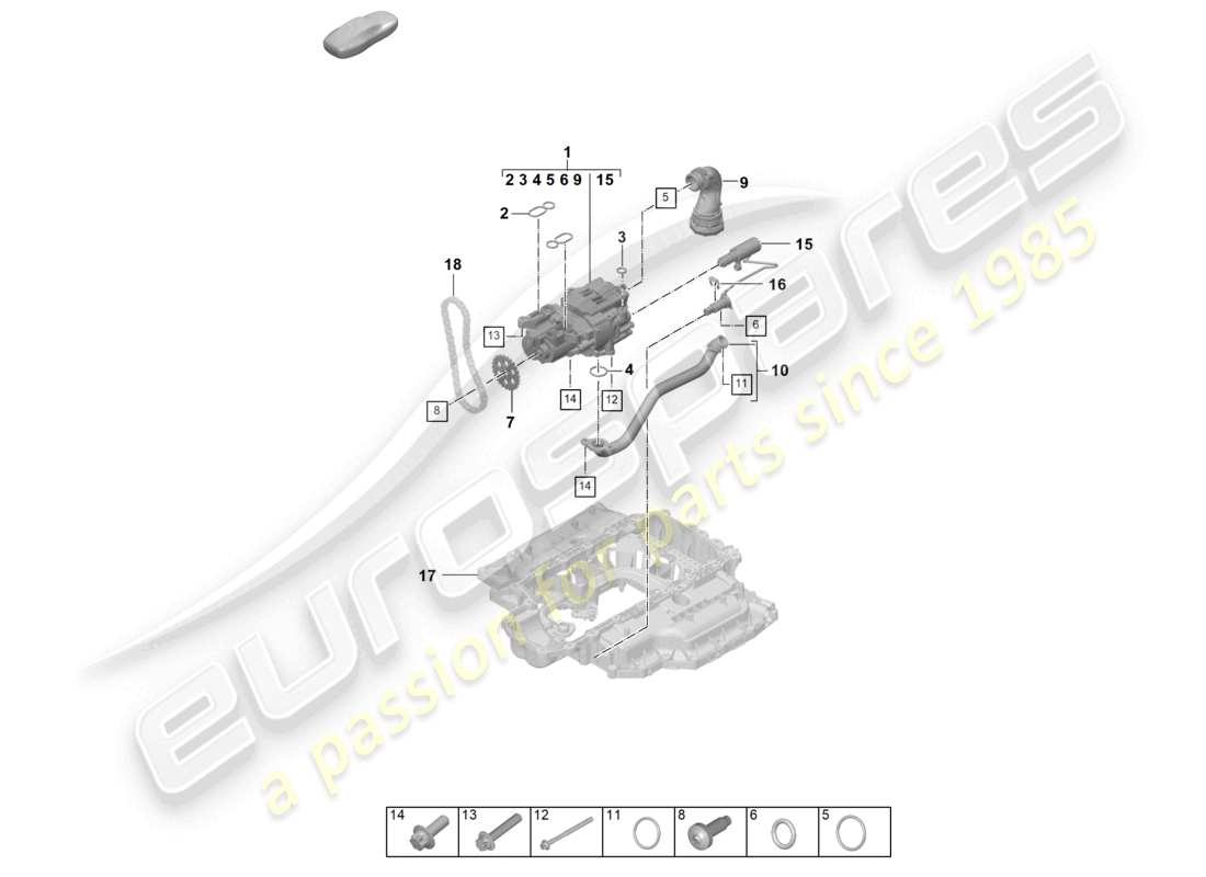 porsche 2026 (992-2) oil pump part diagram