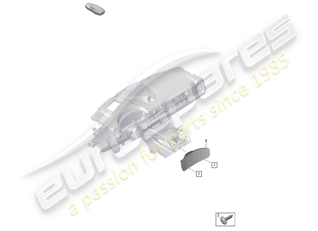 porsche 2026 (cayenne e3 pa) combi-instrument part diagram