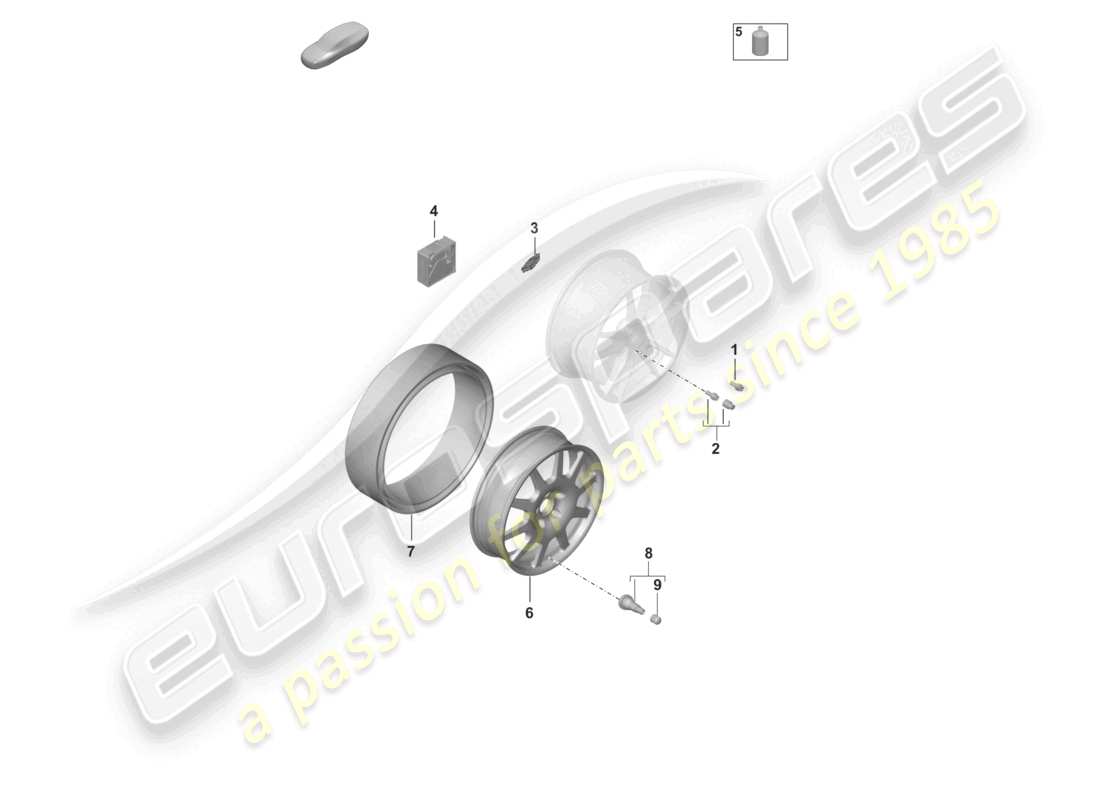 porsche 2020 (taycan 9j1-1) individual parts part diagram