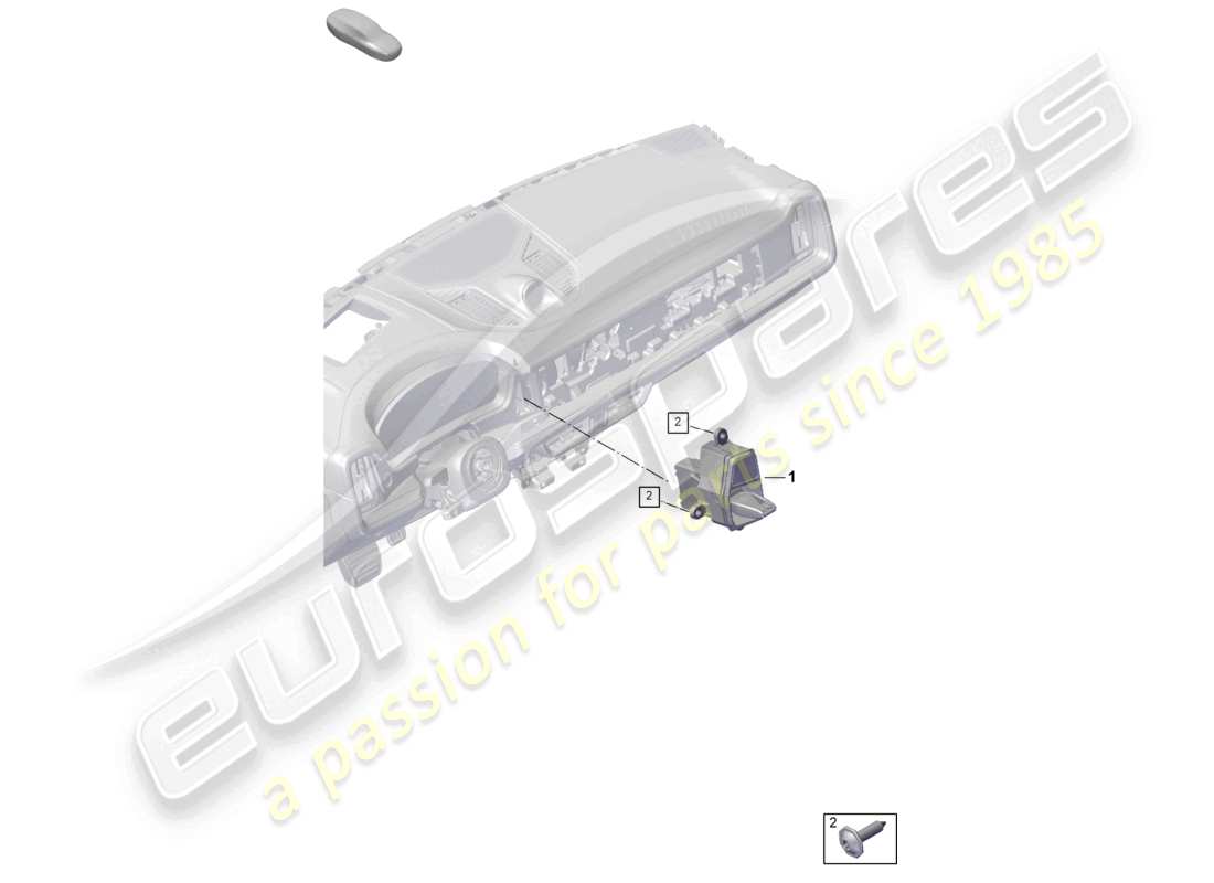 porsche 2026 (cayenne e3 pa) selector mechanism part diagram