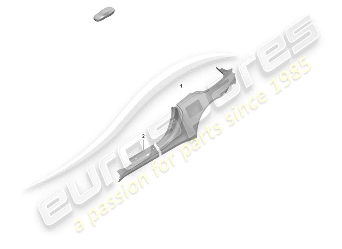 porsche 2024 (992-1) side part cabriolet part diagram