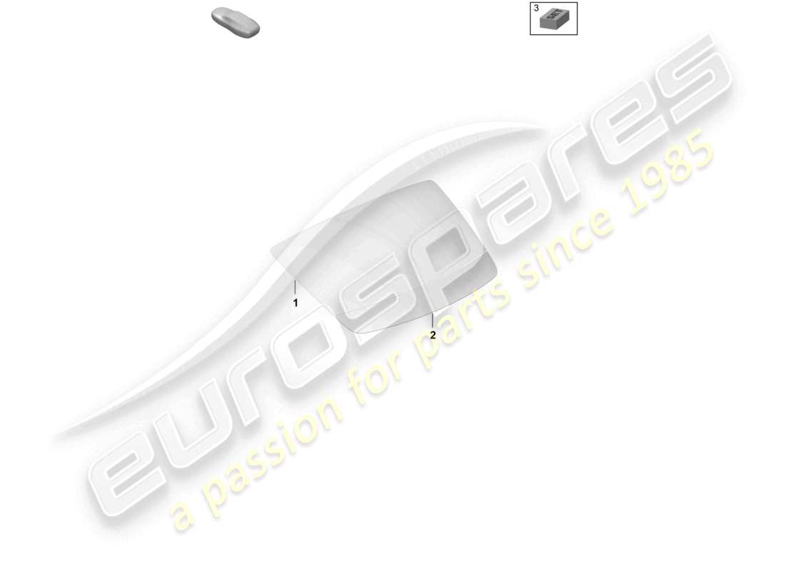 porsche 2026 (taycan 9j1-2) rear window part diagram