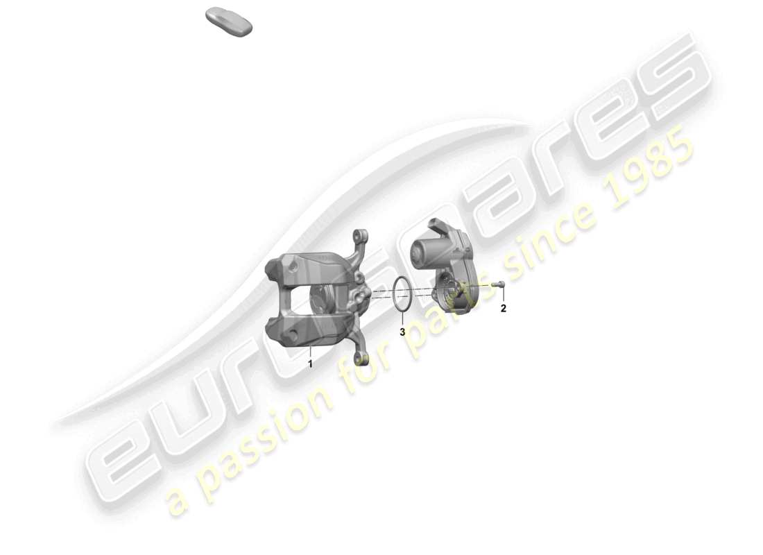 porsche 2025 (macan-e) parking brake rear axle part diagram