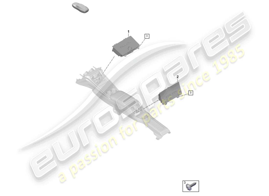 porsche 2025 (panamera 976) air conditioning control panel part diagram