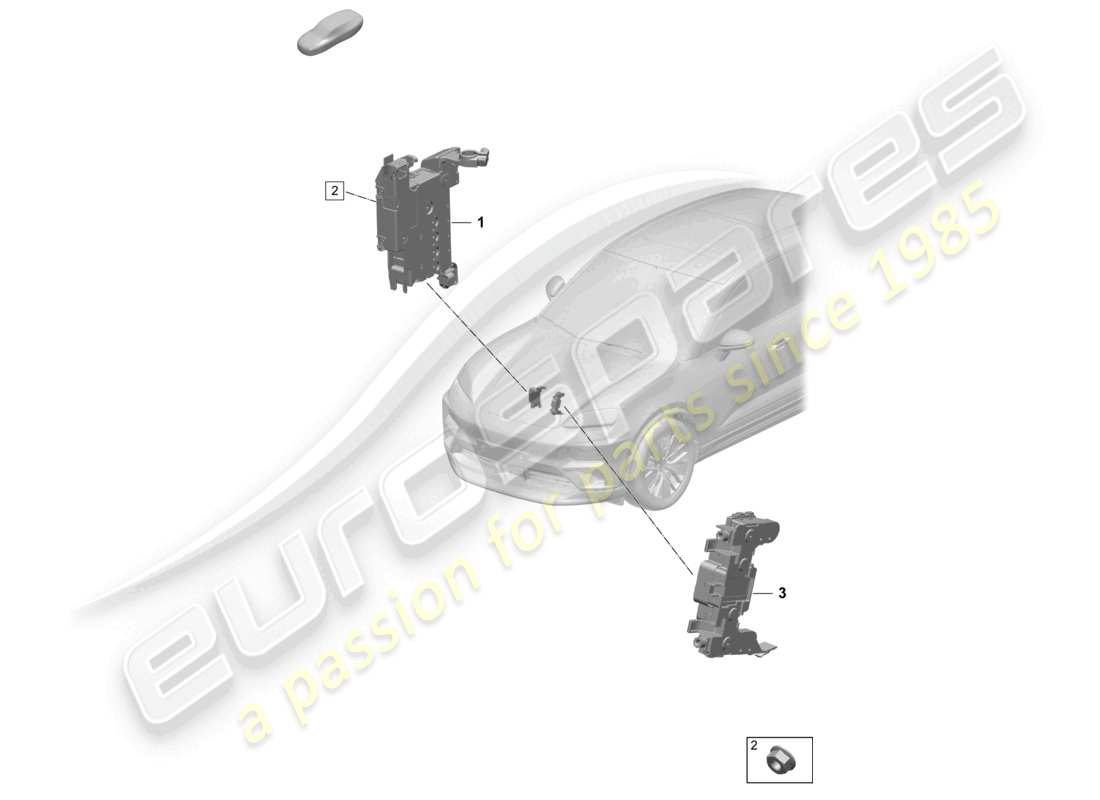 porsche 2025 (macan-e) fuse box central protection engine bay center part diagram