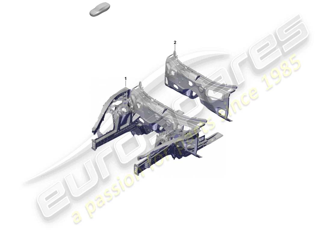 porsche 2026 (panamera 976) front end part diagram