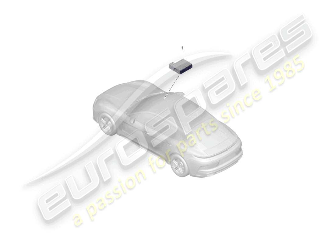 porsche 2026 (panamera 976) central computer part diagram