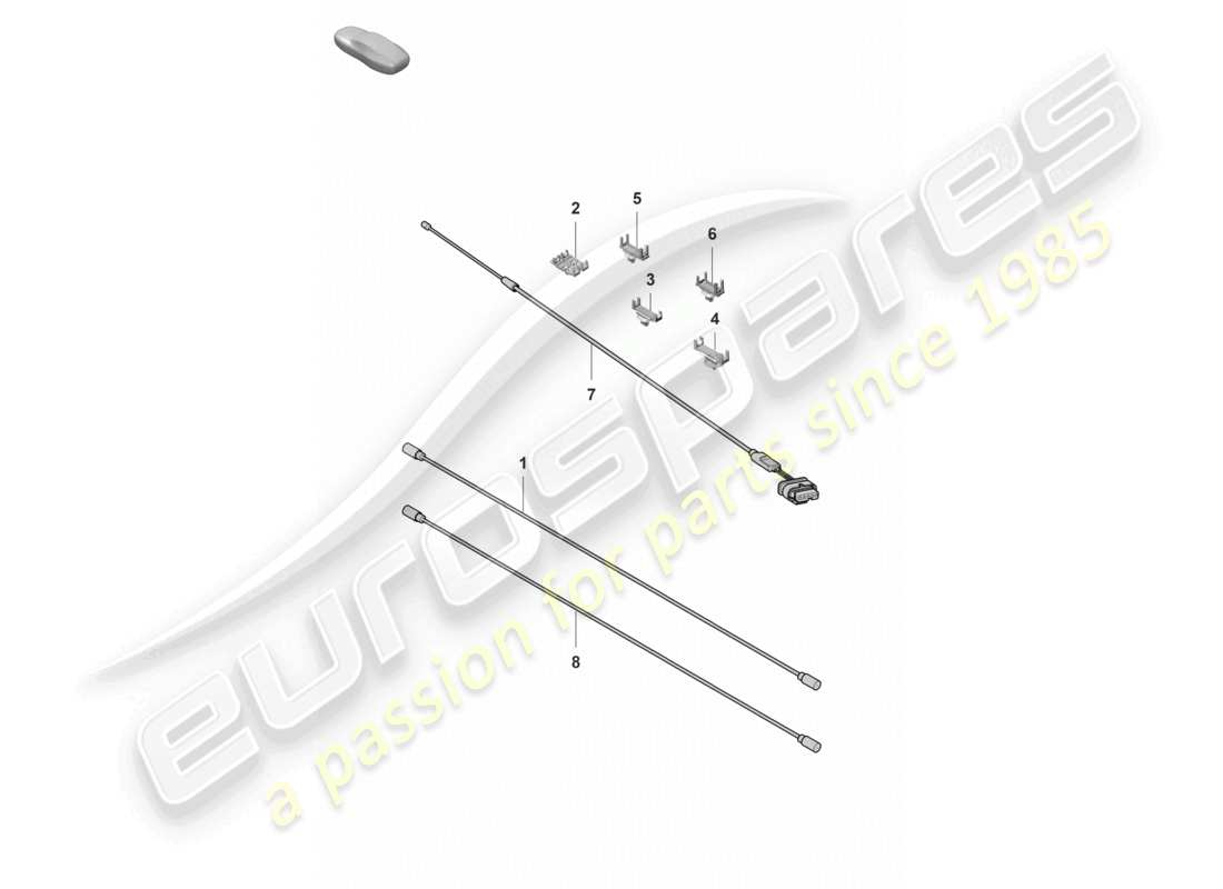 porsche 2023 (panamera 971-2) aerial connection line data connection line part diagram