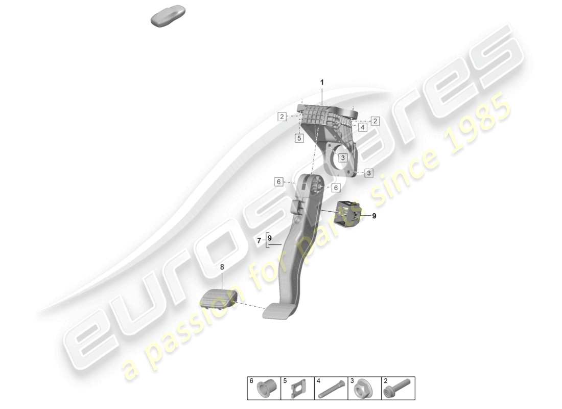 porsche 2023 (panamera 971-2) brake pedal part diagram