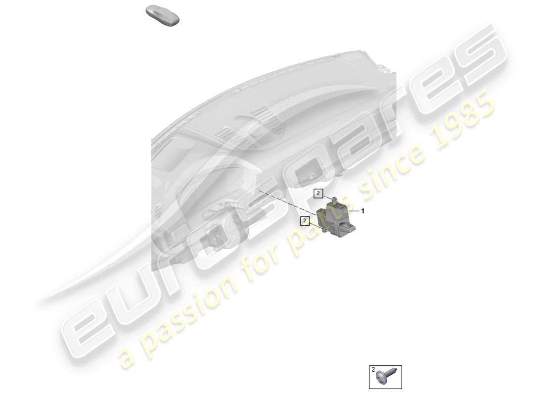 porsche 2025 (panamera 976) selector mechanism part diagram
