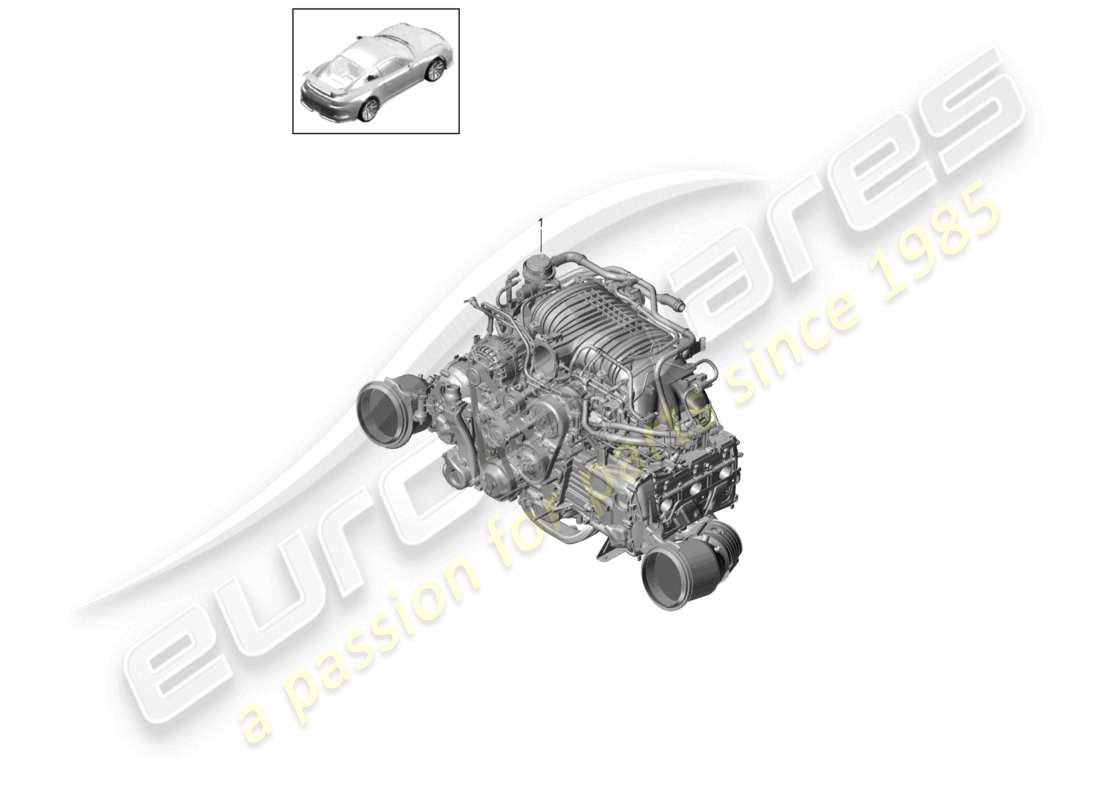 porsche 2021 (991-2 r/gt3/rs) replacement engine gt3 rs speedster part diagram
