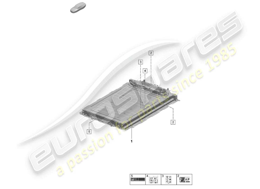 porsche 2025 (macan-e) spare battery electric drive notice parts diagram