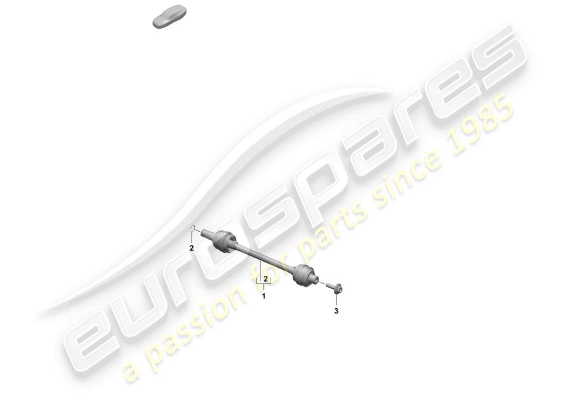 porsche 2025 (macan-e) drive shaft nexteer rear axle part diagram