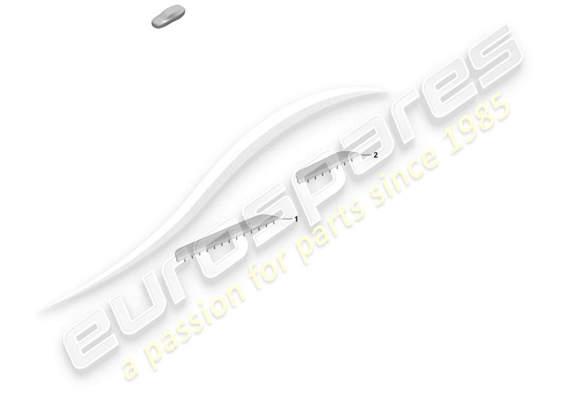 porsche 2026 (taycan 9j1-2) sill trim strip front and rear part diagram
