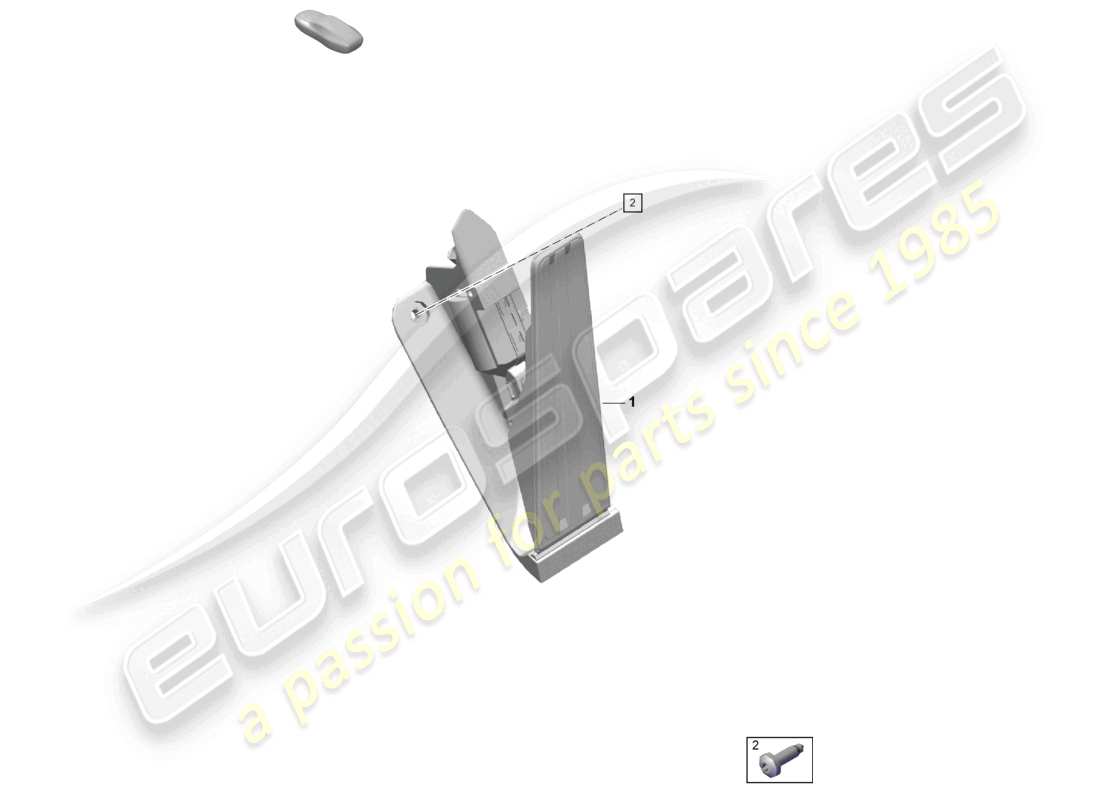 porsche 2023 (718 boxster spyder) brake and accel. lever mech. throttle control part diagram