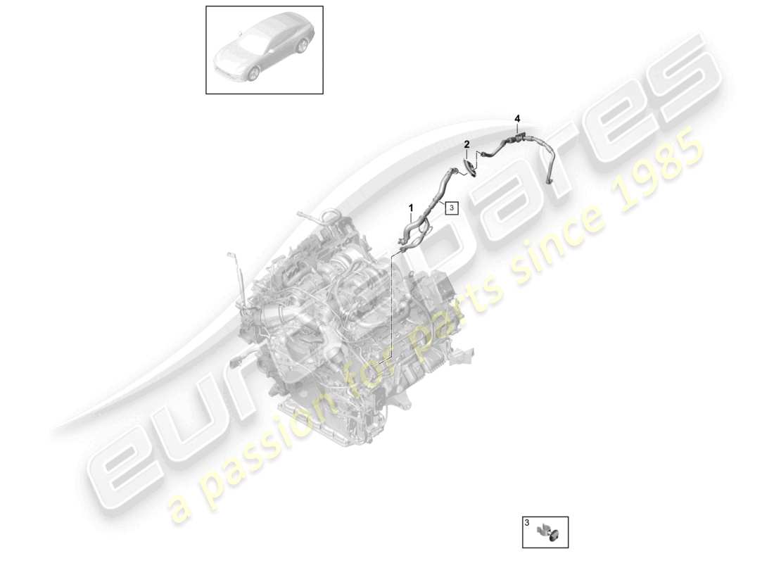 porsche 2021 (panamera 971-1) vacuum line part diagram