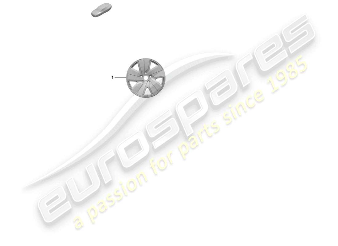porsche 2026 (taycan 9j1-2) alloy wheel 19 part diagram