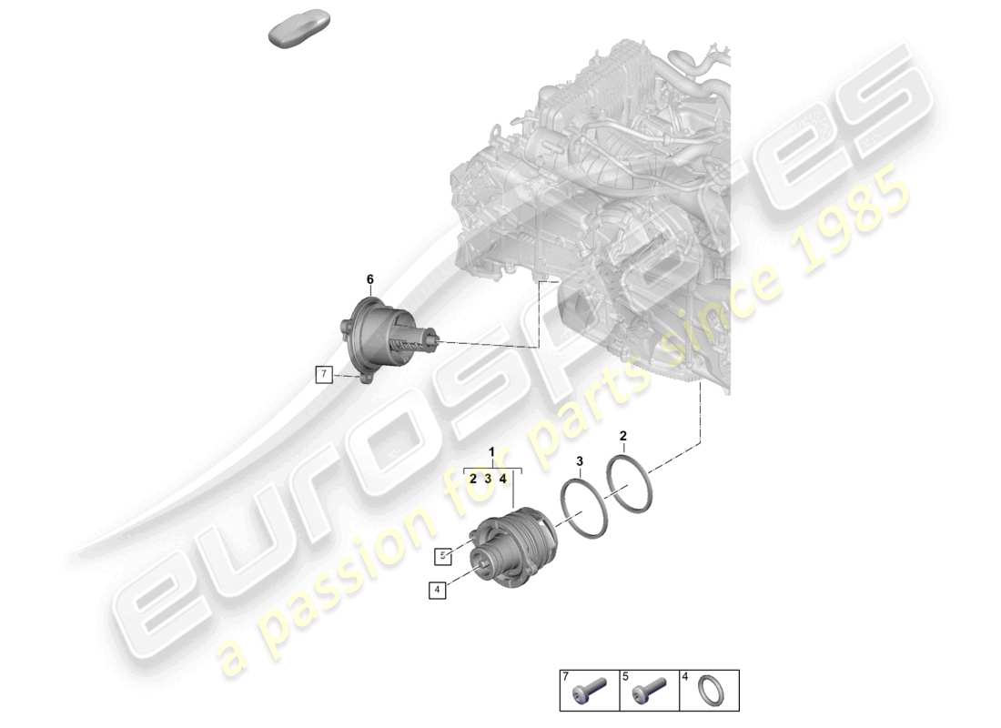 part diagram containing part number paf006998