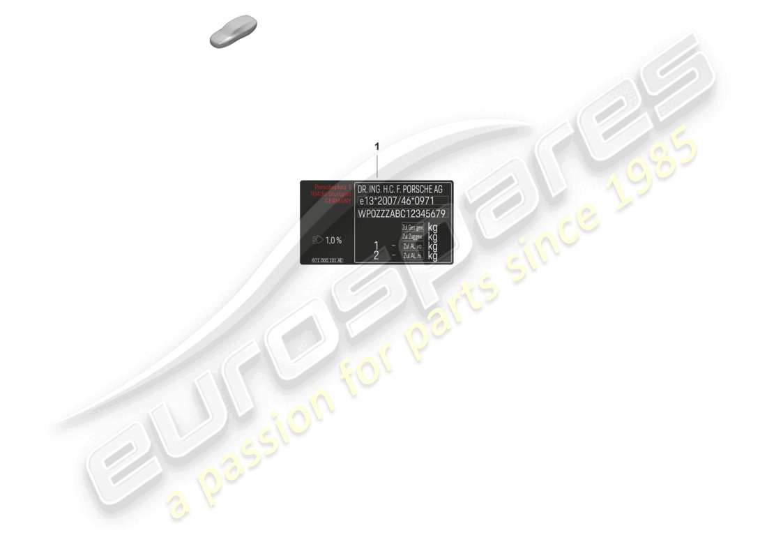 porsche 2023 (panamera 971-2) data tag d >>- mj 2021 part diagram