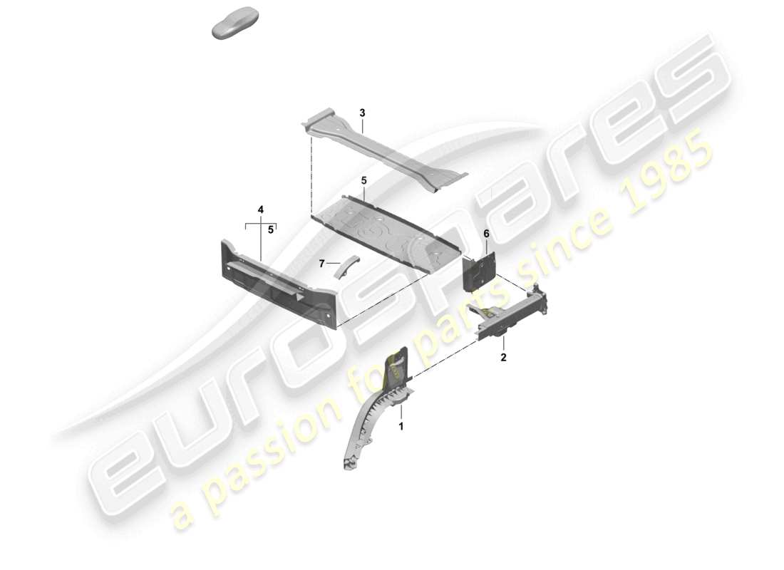 a part diagram from the porsche 2026 (taycan 9j1-2) parts catalogue
