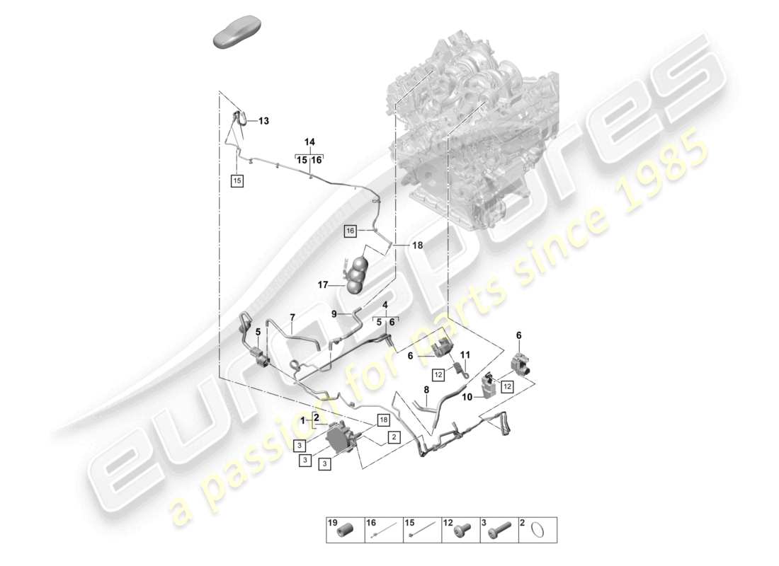 porsche 2024 (panamera 971-2) vacuum system vacuum pump part diagram
