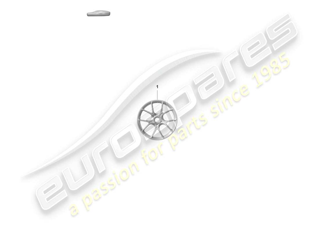 porsche 2021 (992-1 gt3/rs/st) alloy wheel central locking part diagram