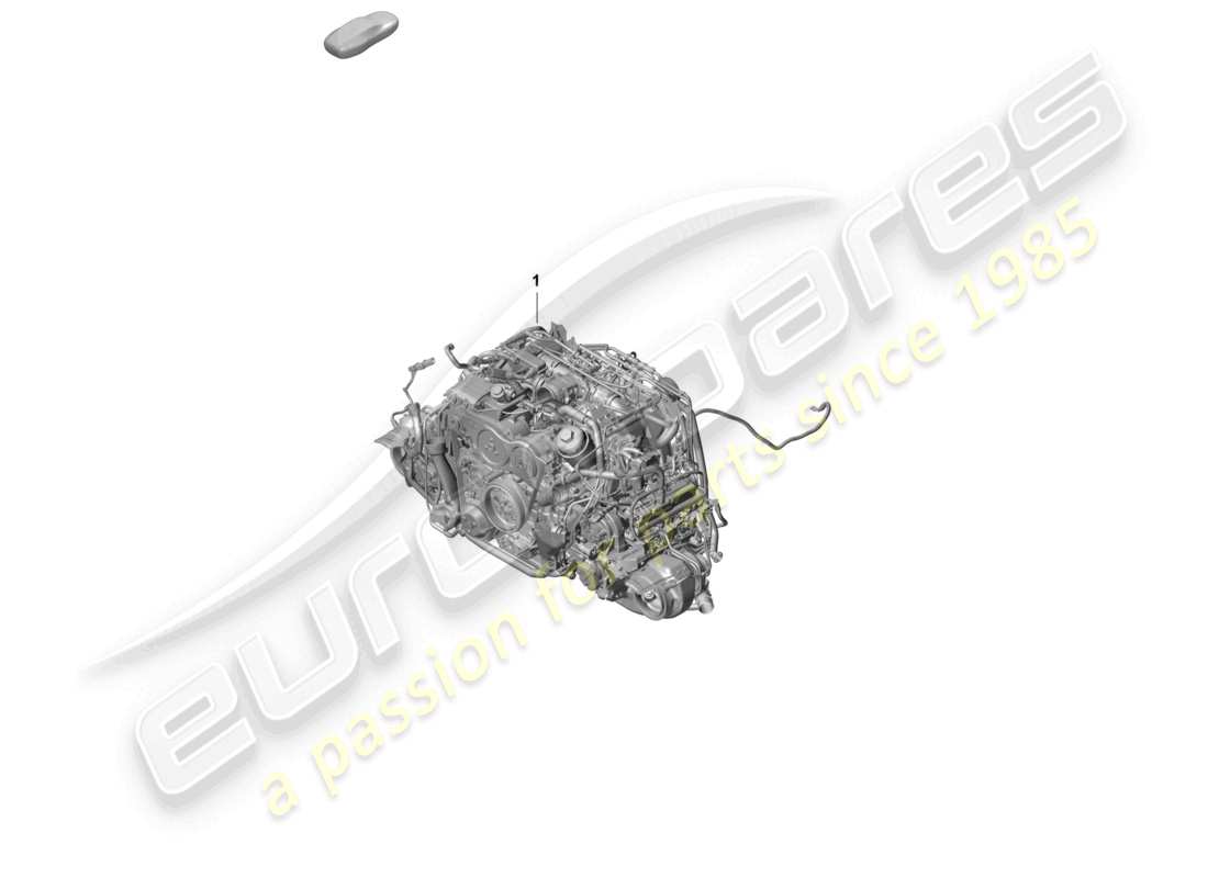 porsche 2020 (992-1 turbo / s) replacement engine part diagram