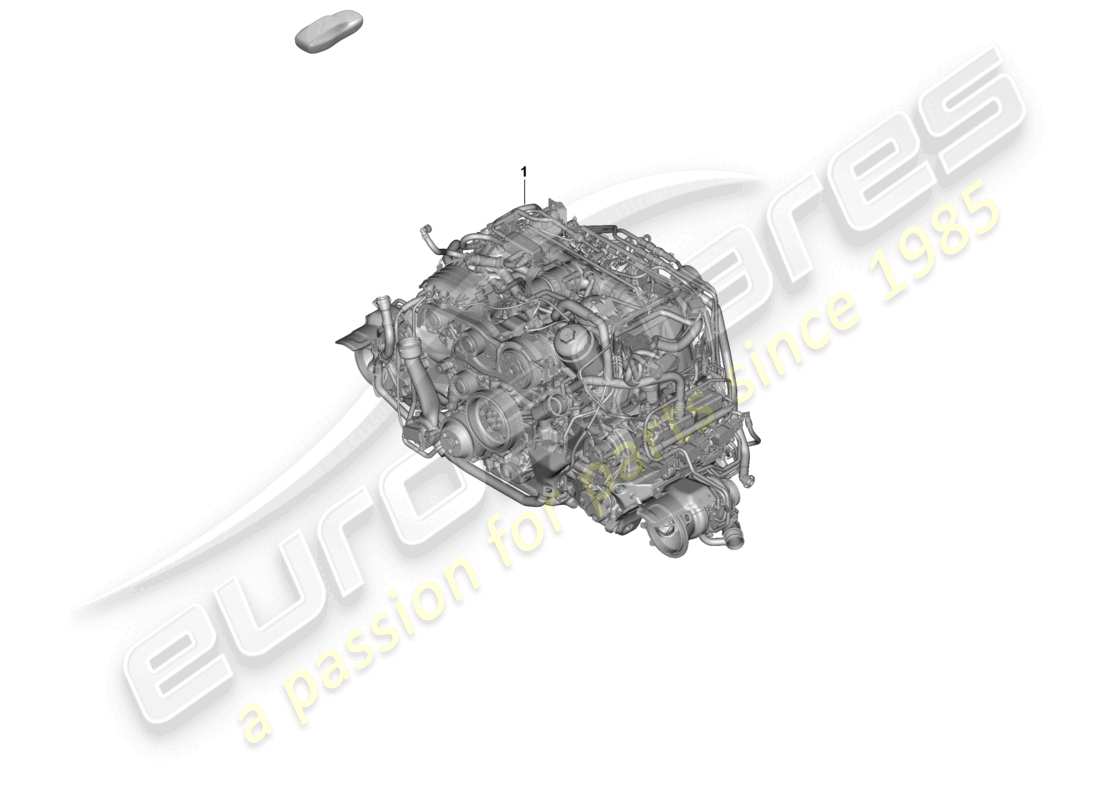 porsche 2025 (992-2) replacement engine (complete) part diagram